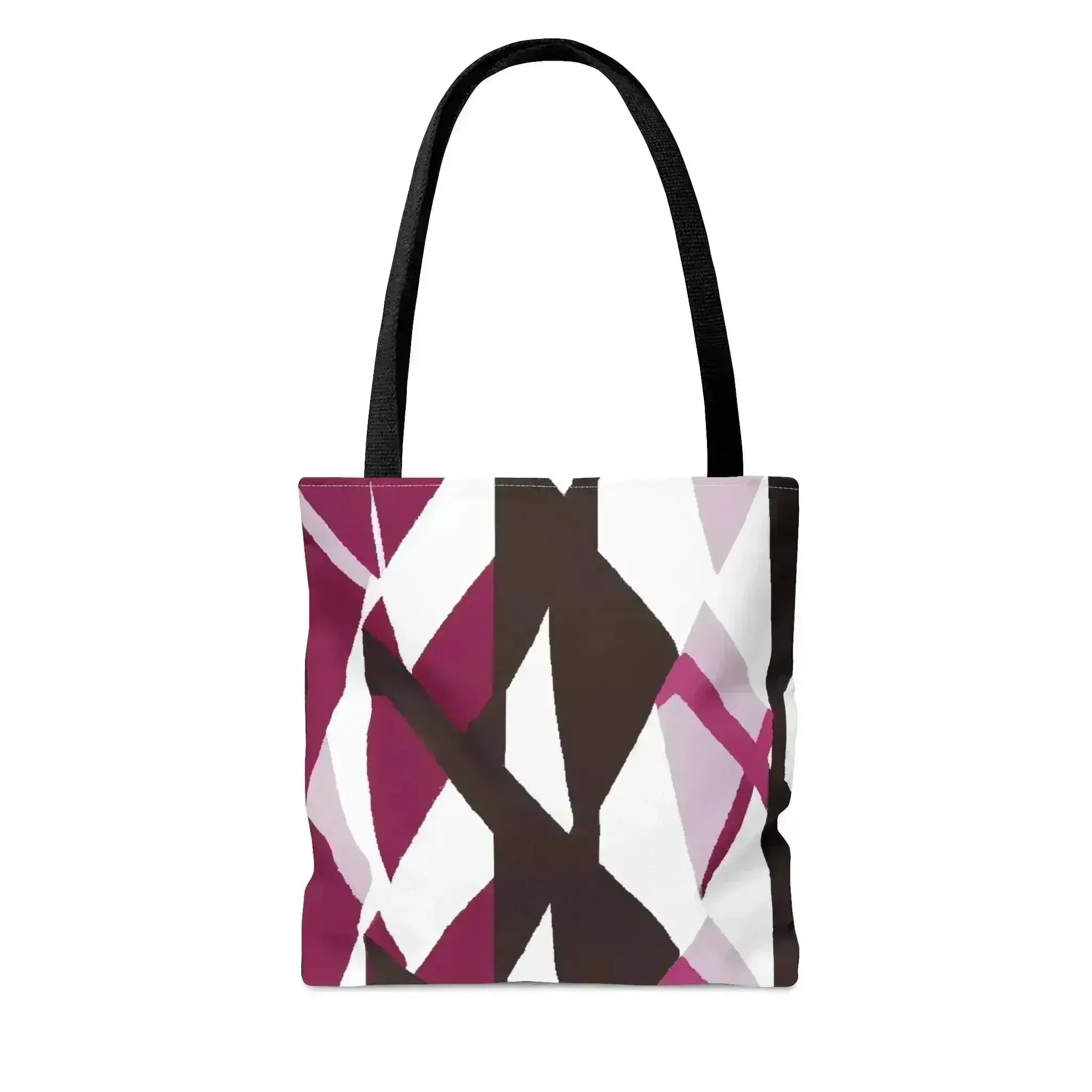 Large Tote Bag Pink Mauve Pattern - Femstylo