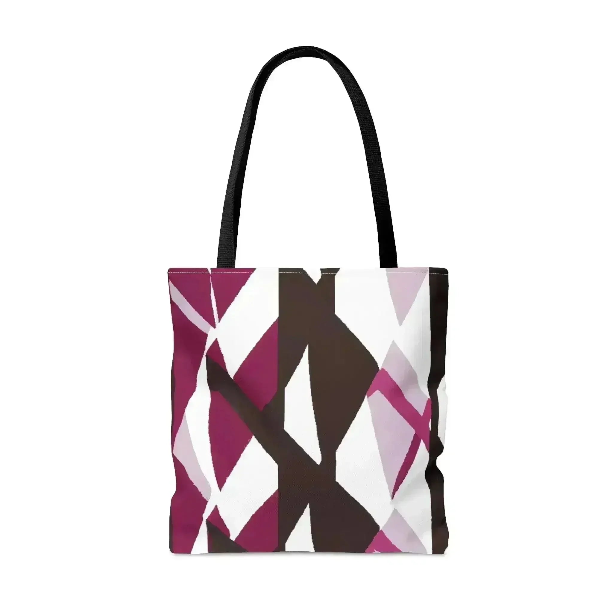 Large Tote Bag Pink Mauve Pattern - Femstylo