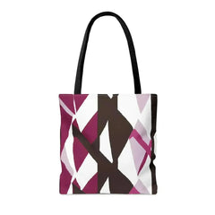 Large Tote Bag Pink Mauve Pattern - Femstylo