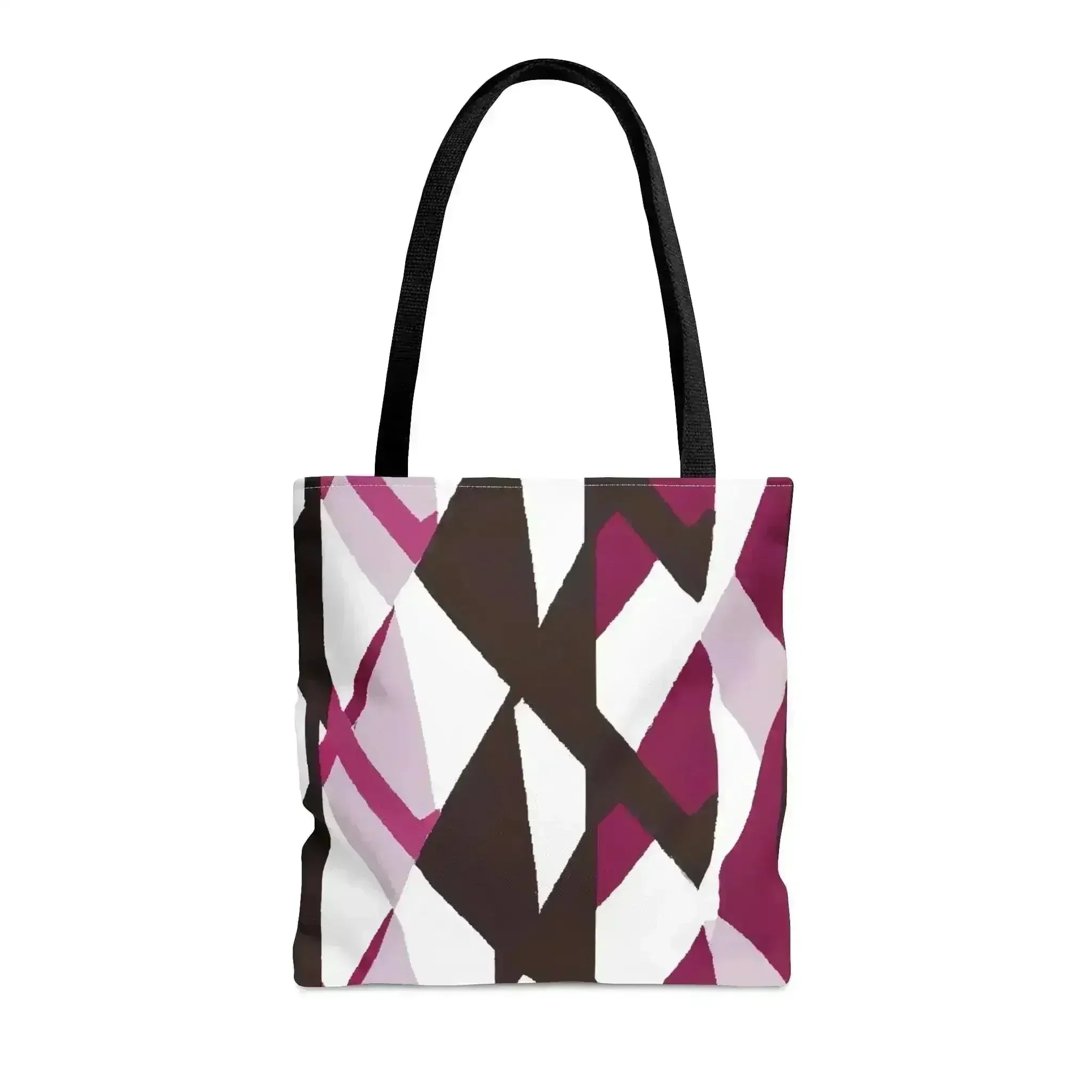 Large Tote Bag Pink Mauve Pattern - Femstylo