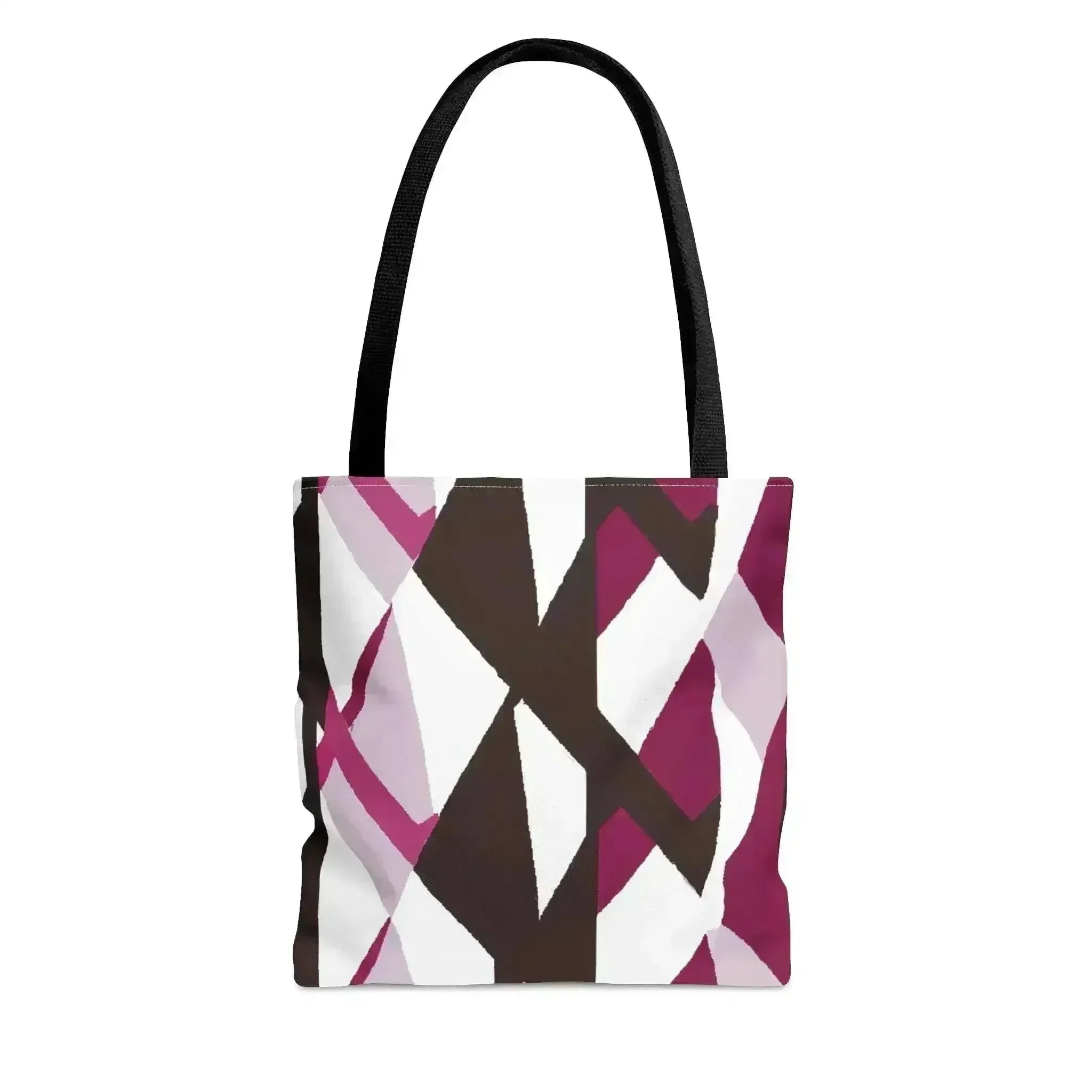 Large Tote Bag Pink Mauve Pattern - Femstylo
