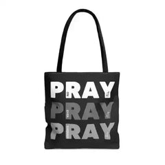 Large Tote Bag Pray on it Over it Through - Femstylo