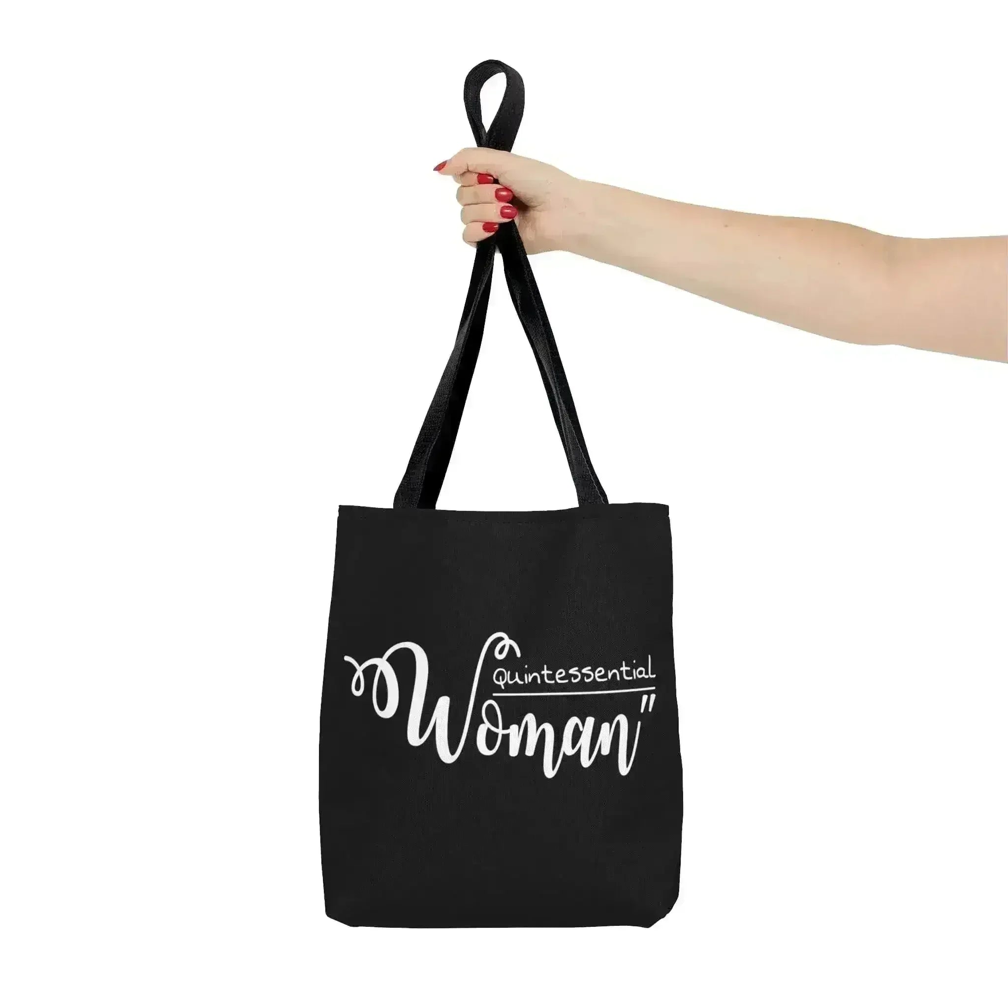 Large Tote Bag Quintessential Woman Inspirational Affirmation - Femstylo