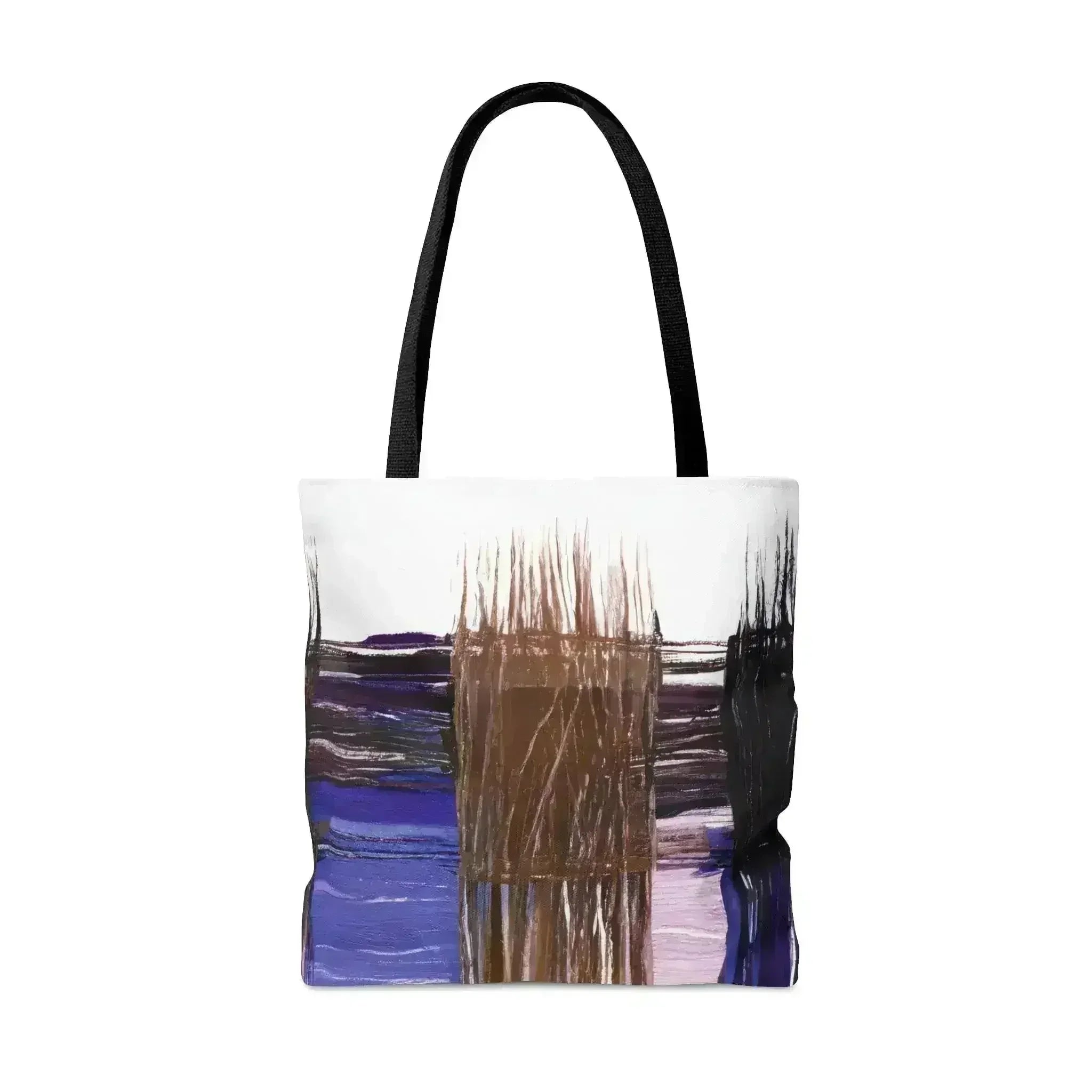 Large Tote Bag Rustic Brown Interweave Print - Femstylo