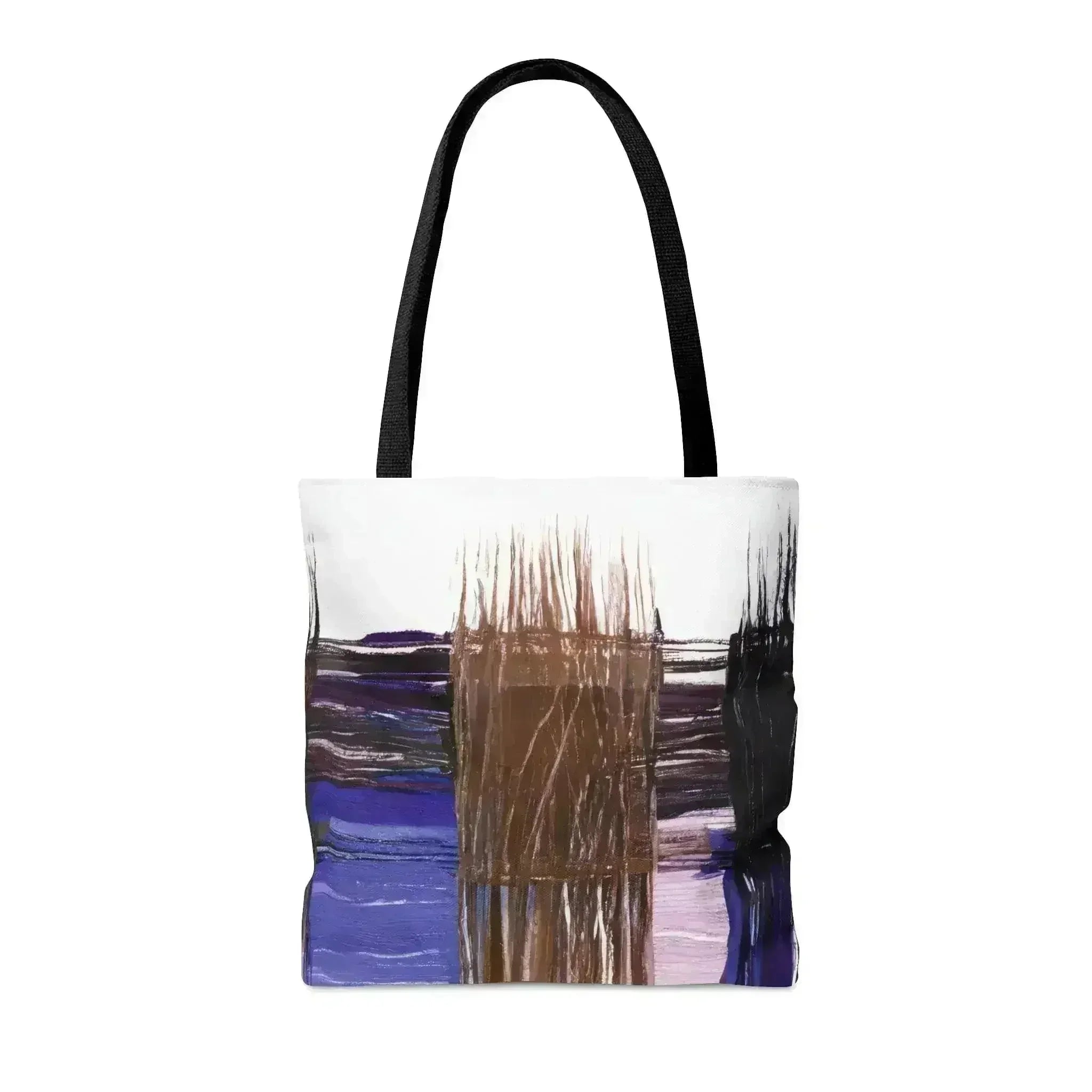 Large Tote Bag Rustic Brown Interweave Print - Femstylo