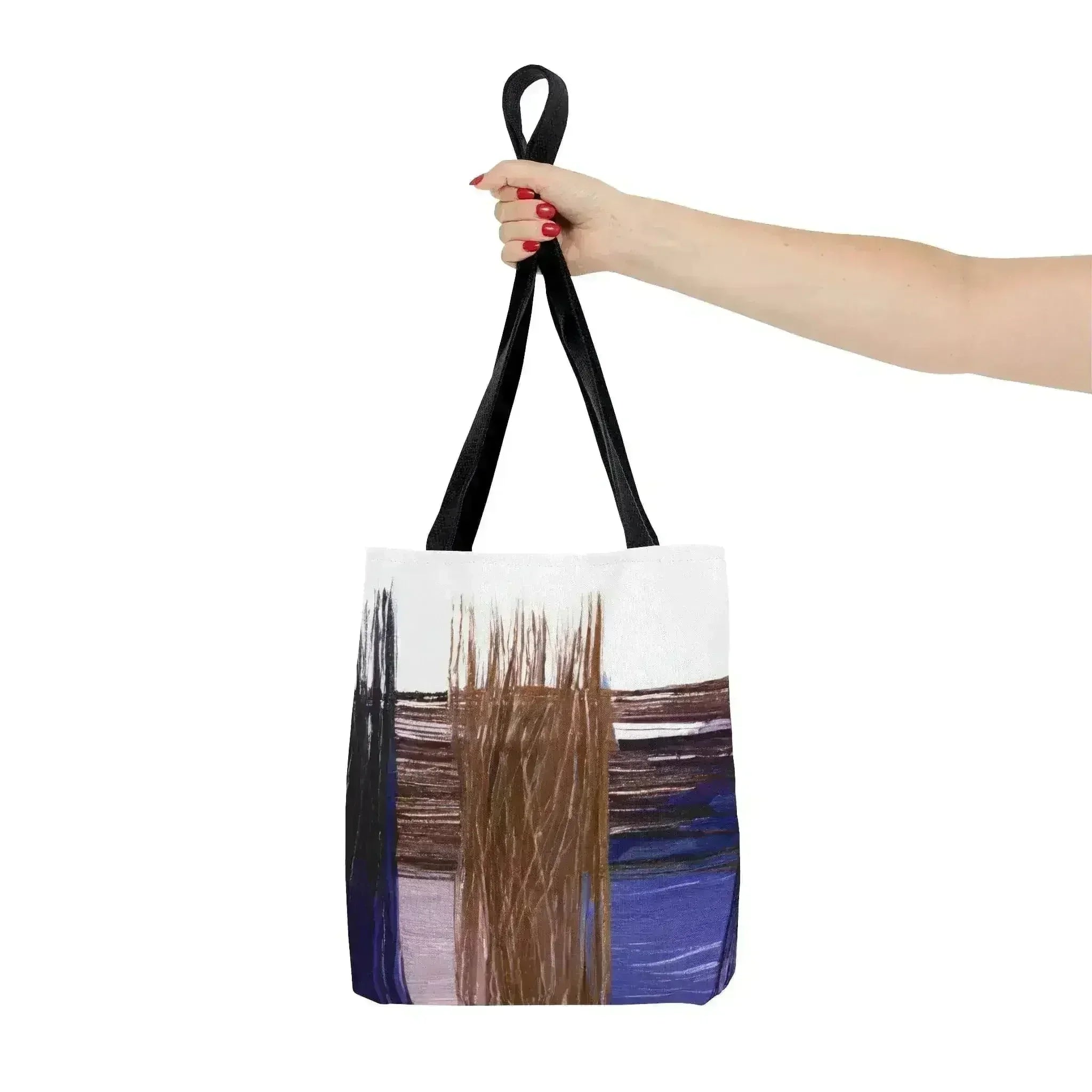 Large Tote Bag Rustic Brown Interweave Print - Femstylo