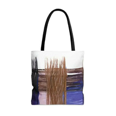 Large Tote Bag Rustic Brown Interweave Print - Femstylo