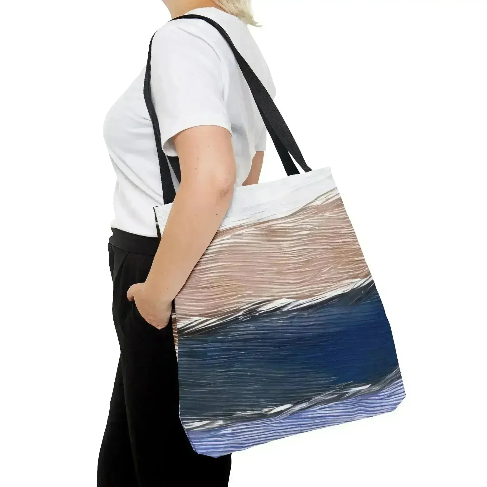 Large Tote Bag Rustic Hues Pattern - Femstylo