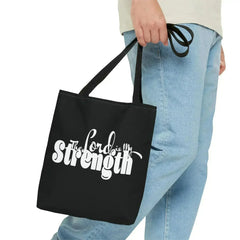 Large Tote Bag the Lord is my Strength Print - Femstylo