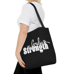Large Tote Bag the Lord is my Strength Print - Femstylo