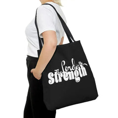 Large Tote Bag the Lord is my Strength Print - Femstylo