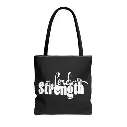 Large Tote Bag the Lord is my Strength Print - Femstylo