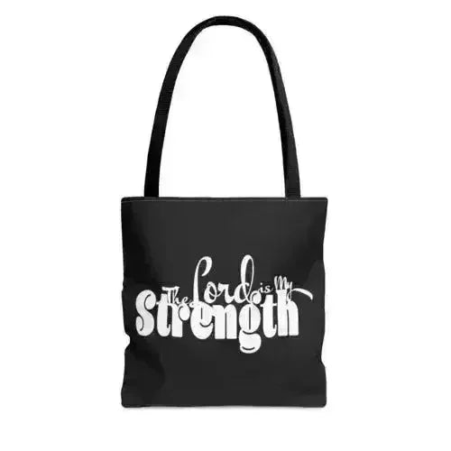 Large Tote Bag the Lord is my Strength Print - Femstylo