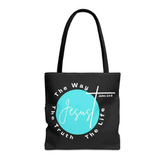 Large Tote Bag the Truth the Way the Life - Femstylo