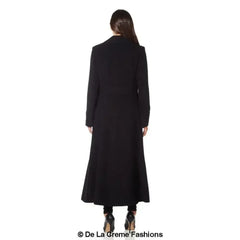 Wool Blend Double Breasted Maxi Coat (2004-WOOL) - Femstylo
