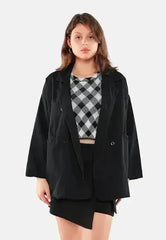 Casual Oversized Double Breasted Jacket - Femstylo