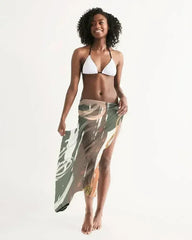 Sheer Circular Multicolor Green Swimsuit Cover Up - Femstylo