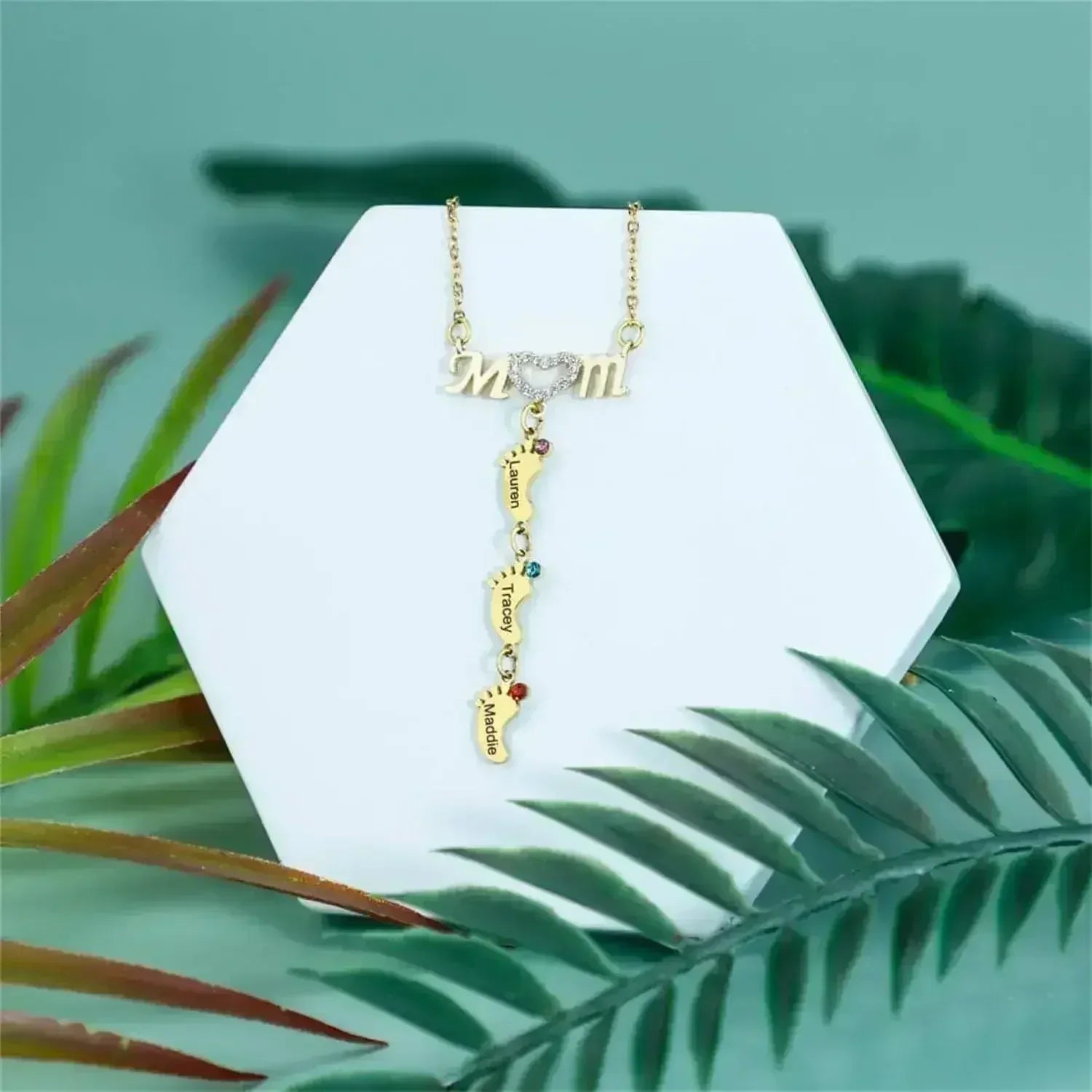 Mother's Day MOM Foot Personalized Necklace - Femstylo