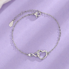 Heart-shape Bracelet Fashion Jewelry Versatile Love Bracelet Gift For