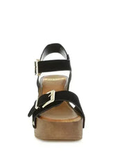 Lhasa Real Suede Leather Clog Sandals - Femstylo