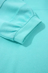 Moonlight Jade Bow Front Patchwork Bracelet Sleeve Mini Dress