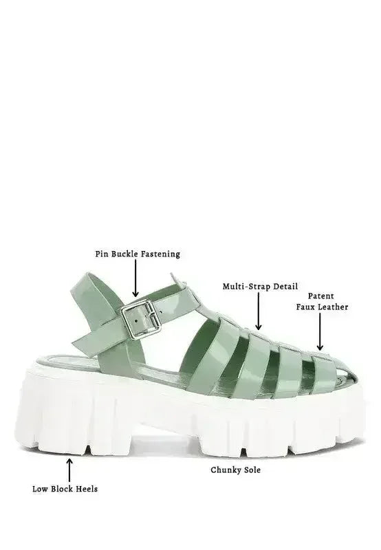 Zurie Chunky Gladiator Sandals - Femstylo