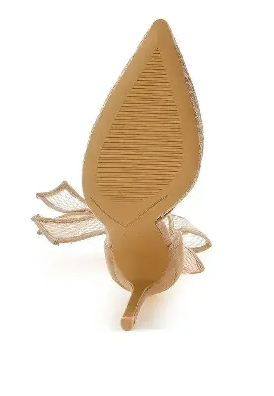 Regenta Big Bow Detail Stiletto Sandals - Femstylo