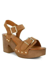 Lhasa Real Suede Leather Clog Sandals - Femstylo