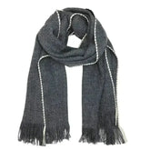 Andes Charcoal Baby Alpaca Scarf - Femstylo
