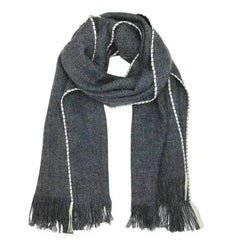 Andes Charcoal Baby Alpaca Scarf - Femstylo