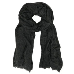 Black Handloom Cashmere Scarf - Femstylo