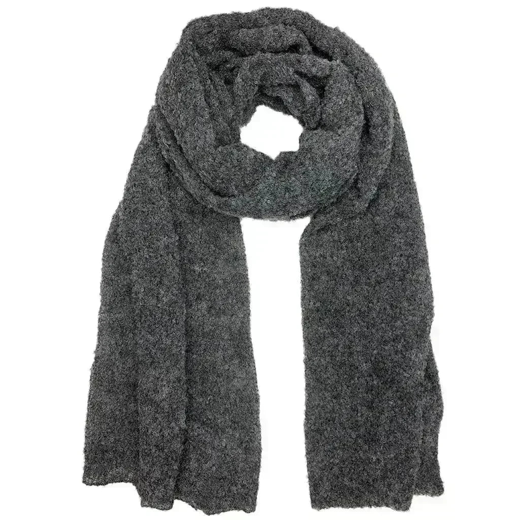 Charcoal Ultra Plush Alpaca Scarf - Femstylo