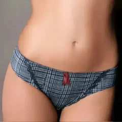 Sassa Sweet Pleasure Plaid Bikini Panty - Femstylo