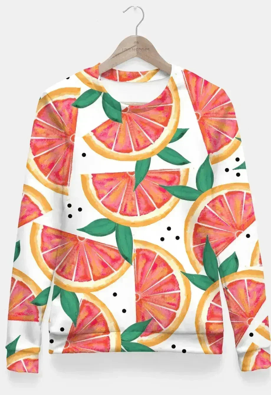 Citrus Surprise Fitted Waist Sweater - Femstylo
