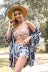 Crochet Daisy Longline Bralette - Femstylo