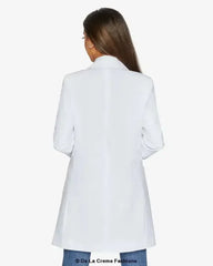 Curved Hem Longline Blazer - Femstylo