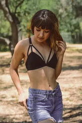 Cut Out Strappy Bralette - Femstylo