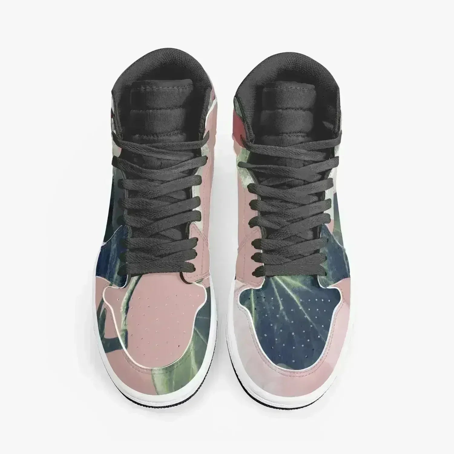 Jacki Easlick Floral Garden High-Top Leather Sneakers - Femstylo
