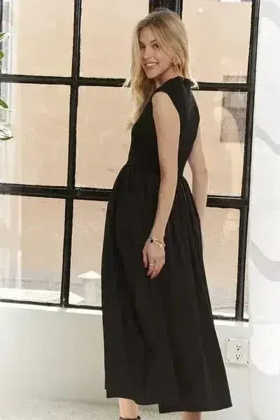 ADORA V-Neck Cap Sleeve Dress - Femstylo