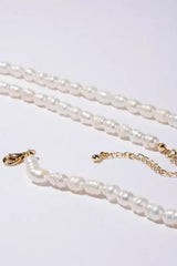 Small-sized natural pearl bracelet, necklace set - Femstylo