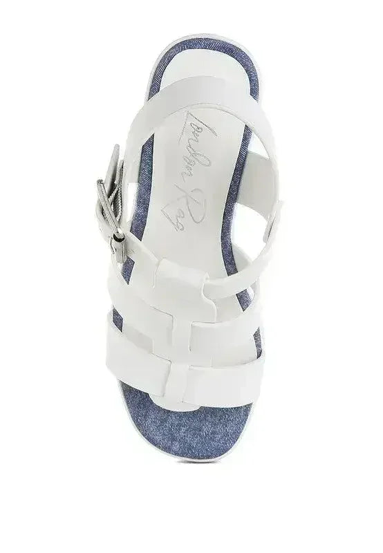 Avalon Chunky Pin Buckle Platform Heels - Femstylo