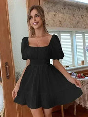 Women's Bow Backless Dress - Femstylo