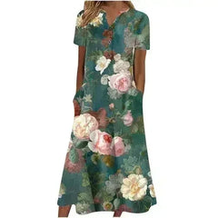 Women’s Summer Midi Dress – Casual, Light & Pocket-Ready - Femstylo