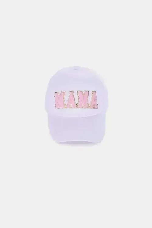 MAMA Chenille Patch Baseball Cap - Washed Cotton City Hat | Femstylo - Femstylo