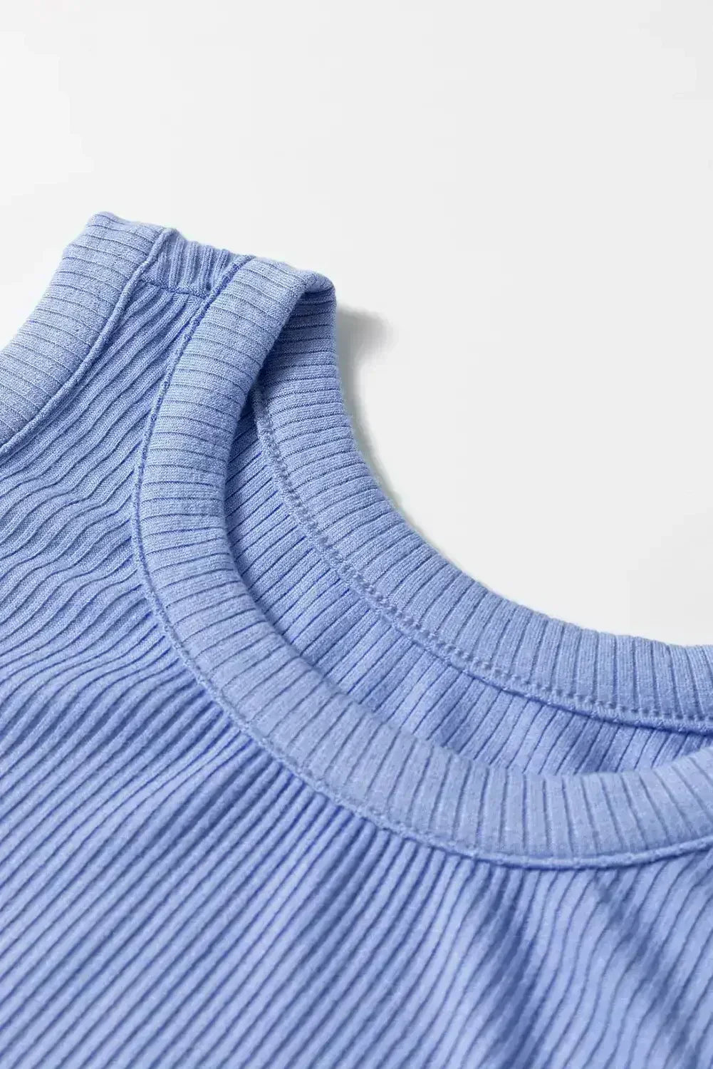 Sepia Rose Ribbed Vest Patchwork Tiered Midi Dress - Femstylo