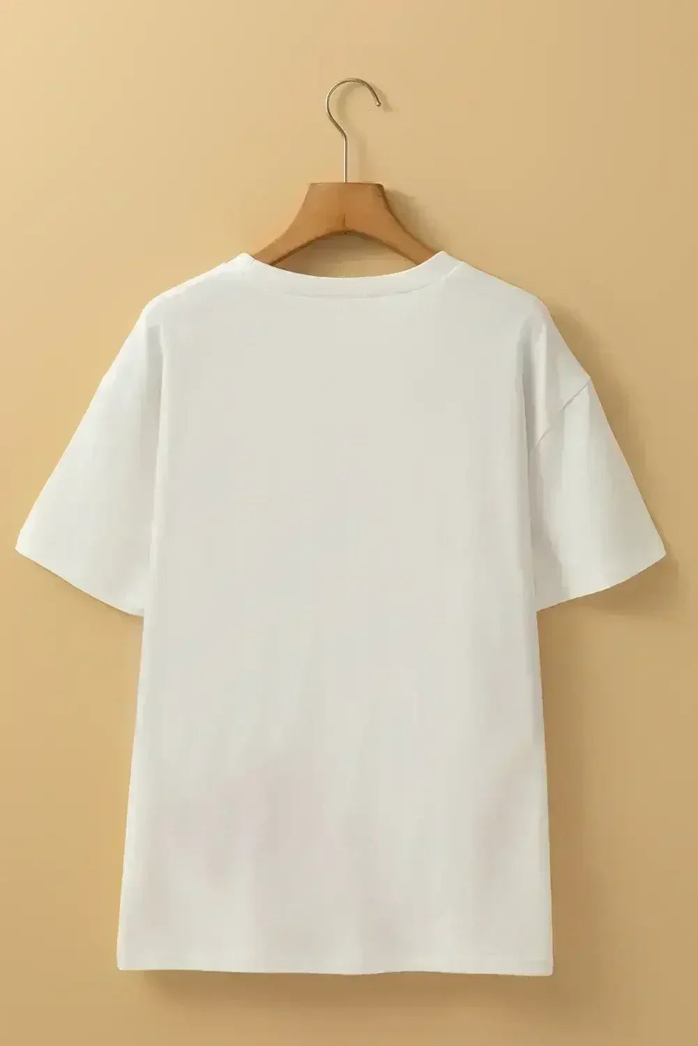 White FLOWER MARKET Letter Graphic T Shirt - Femstylo