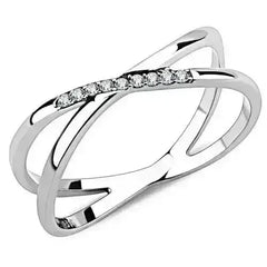 DA158 - High polished (no plating) Stainless Steel Ring with AAA Grade - Femstylo