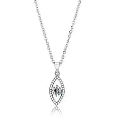 DA228 - High polished (no plating) Stainless Steel Chain Pendant with - Femstylo