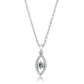 DA228 - High polished (no plating) Stainless Steel Chain Pendant with - Femstylo
