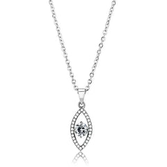 DA228 - High polished (no plating) Stainless Steel Chain Pendant with - Femstylo